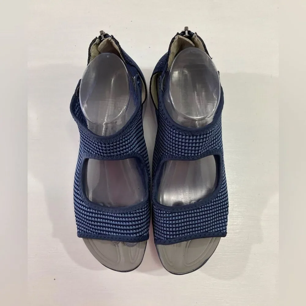 JBU by Jambu Margot Sandals Womens 9W Blue Slip On Comfort Casual B2MRT73